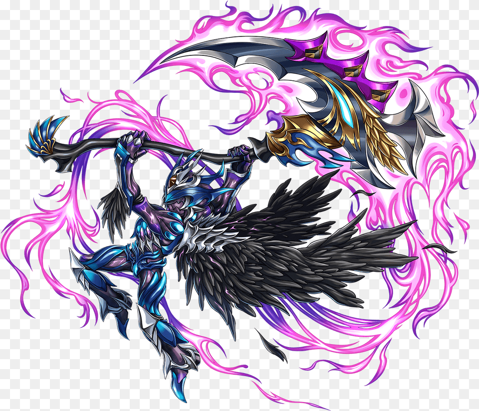 Unit Art Brave Frontier Zalvard Omni, Dragon, Adult, Female, Person Png Image