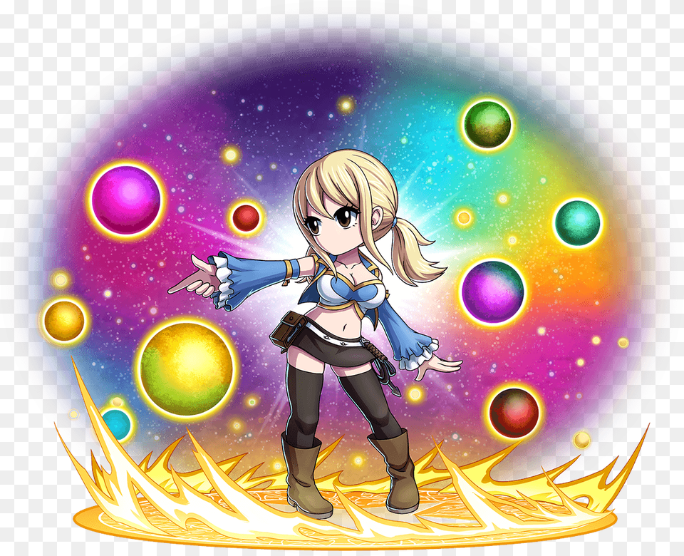 Unit Art Lucy Heartfilia Brave Frontier, Book, Comics, Publication, Adult Free Transparent Png