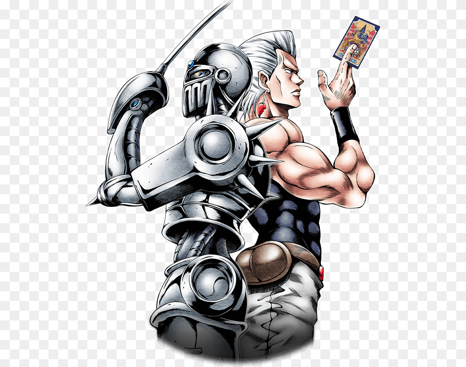 Unit Jean Pierre Polnareff Silver Chariot Jean Pierre Polnareff, Adult, Male, Man, Person Free Transparent Png