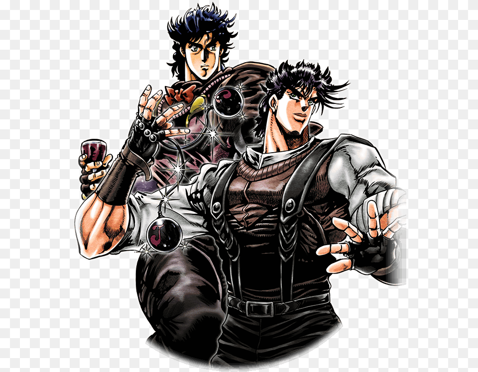 Unit Jonathan Joestar And Joseph Joestar Hamon Manga, Book, Comics, Publication, Adult Free Transparent Png