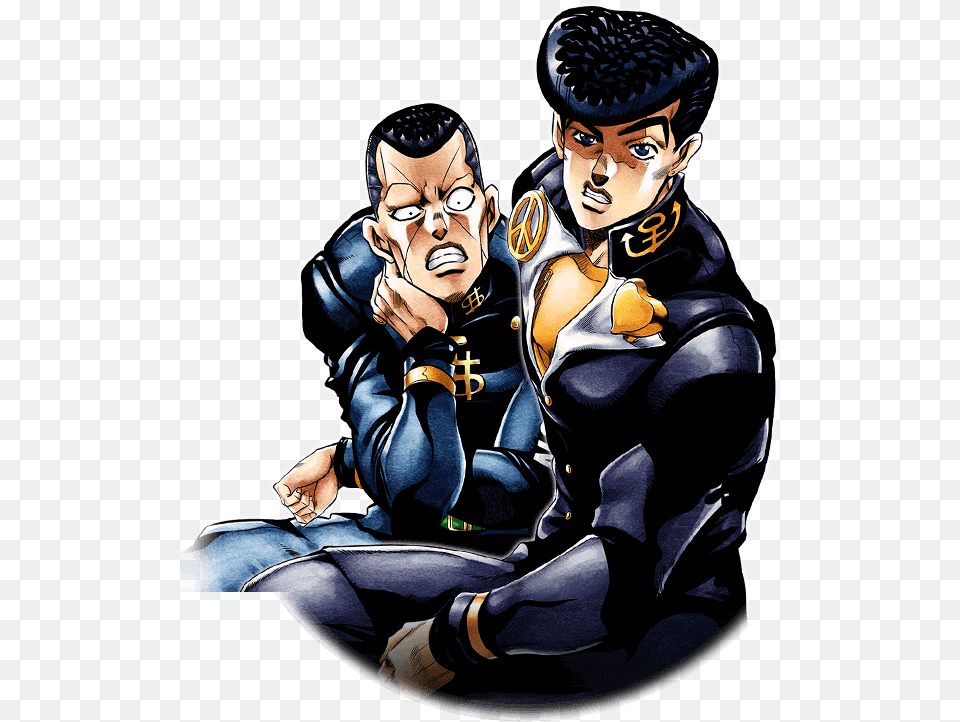 Unit Josuke Higashikata And Okuyasu Nijimura Josuke Higashikata, Book, Comics, Publication, Adult Free Transparent Png