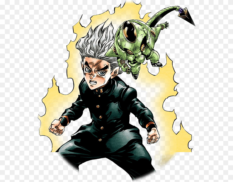 Unit Koichi Hirose Polnareff Jojo, Book, Comics, Publication, Adult Free Png