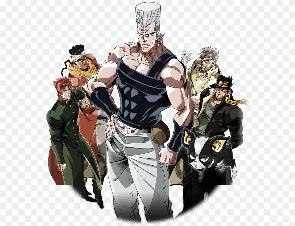Unit Those Who Put An End Jjba Outfit Polnareff, Publication, Book, Comics, Person Free Png Download