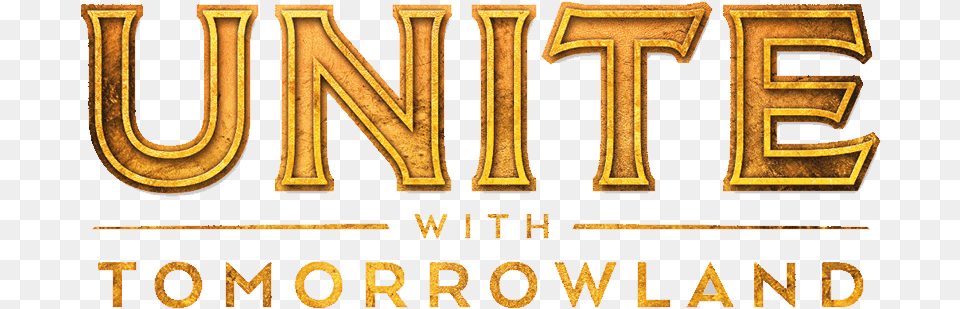 Unite With Tomorrowland Unite With Tomorrowland Logo, Mailbox, Text, Gold Png