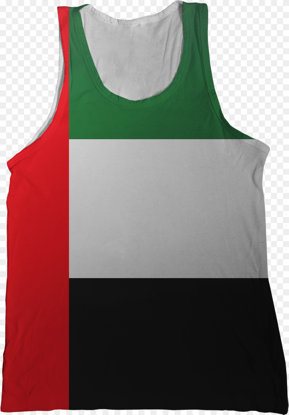 United Arab Emirates Flag Tank Top Vest, Clothing, Tank Top, Shirt Png