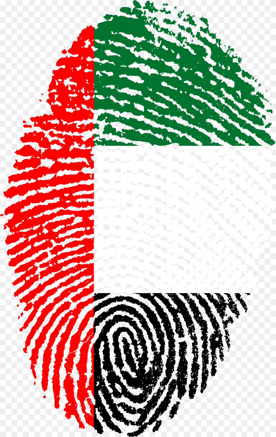 United Arab Emirates Flag Uae Flag Fingerprint Free Png