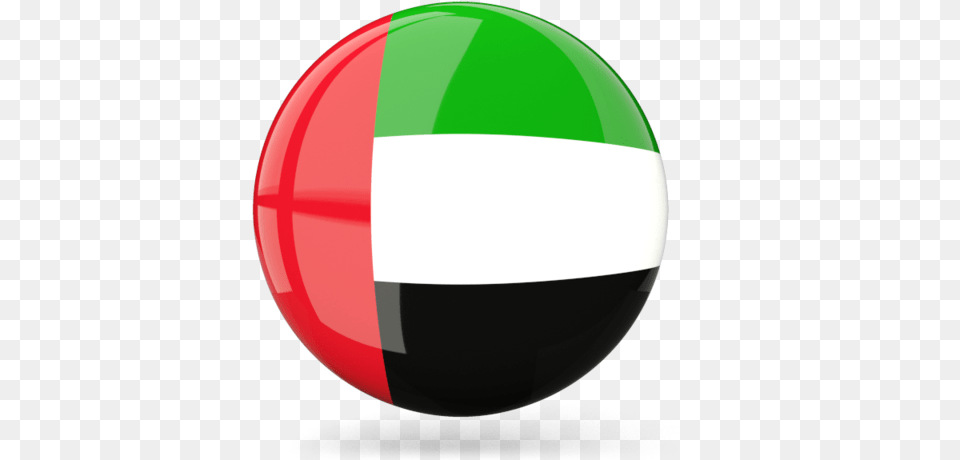 United Arab Emirates Round Flag, Sphere, Clothing, Hardhat, Helmet Png Image