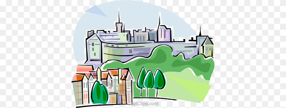 United Kingdom Edinburgh Castle Royalty Free Vector Kingdom Clip Art, Neighborhood, Architecture, Building, Fortress Png