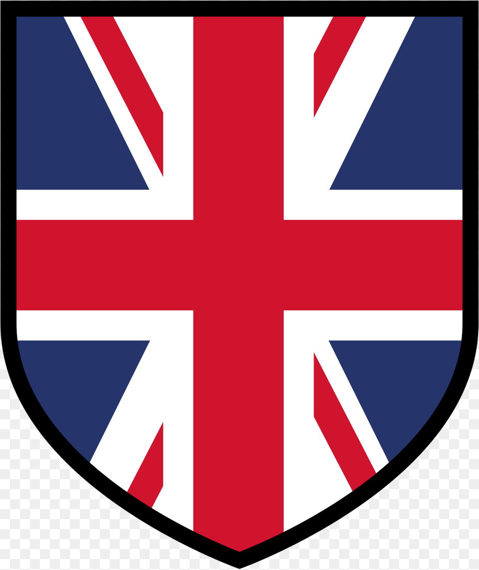 United Kingdom Flag Vertical, Armor, Shield, Cross, Symbol Free Png Download