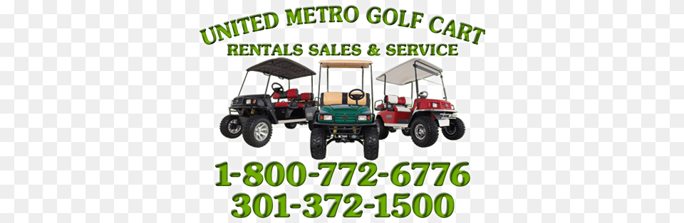 United Metro Golf Cart Golf Cart Rentals Near Me, Vehicle, Transportation, Tool, Plant Free Png Download