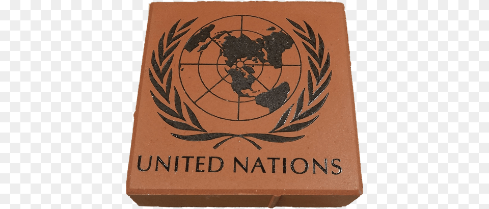 United Nations 8x8 Brick With Logo Centered United Nations Logo Red, Box Free Transparent Png