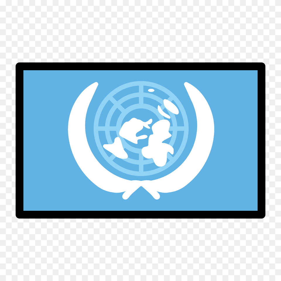 United Nations Flag Emoji Clipart, Logo, Outdoors, Nature, Blackboard Free Png