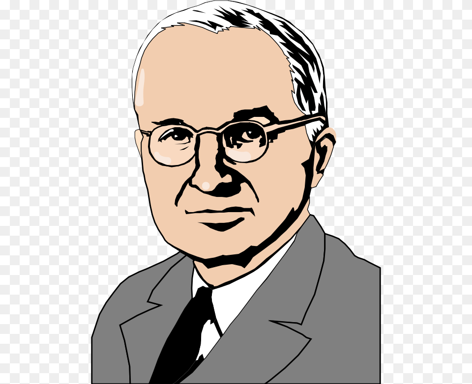 United Office Of States Vector S Harry S Truman Cartoon, Accessories, Photography, Person, Portrait Free Png