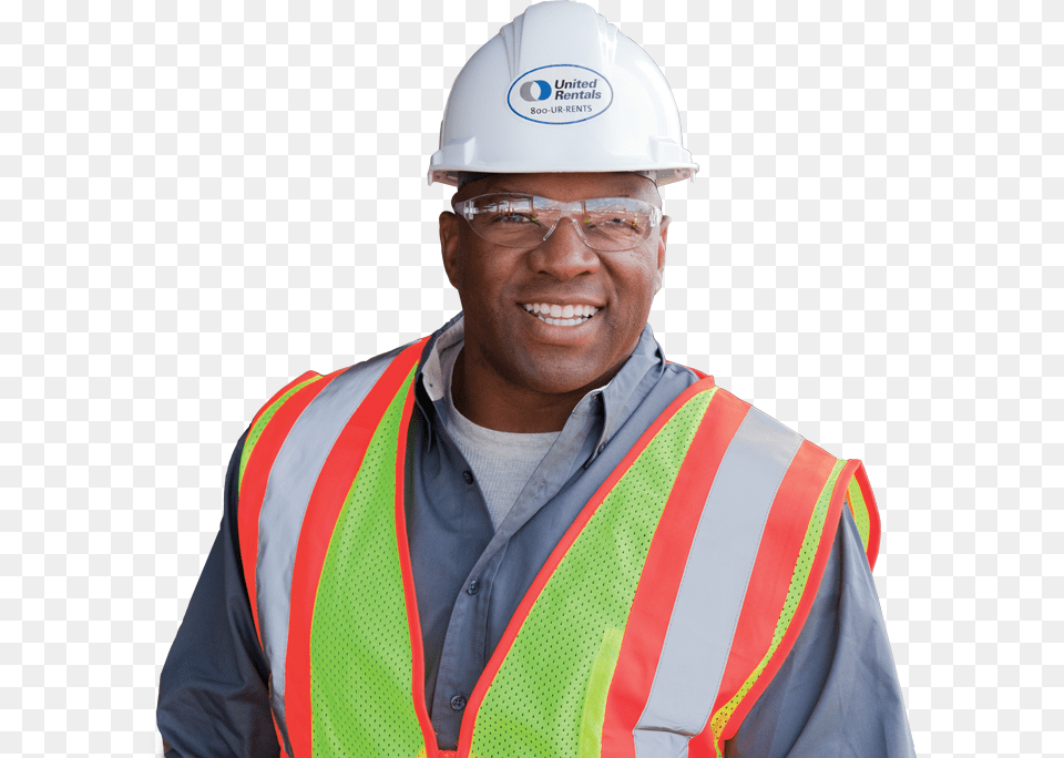United Rentals Hard Hat, Worker, Clothing, Person, Hardhat Free Png Download
