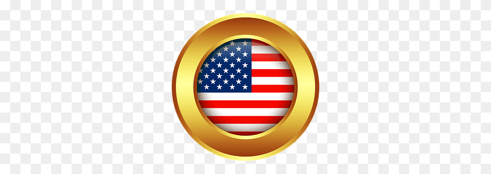 United States American Flag, Flag, Gold Png