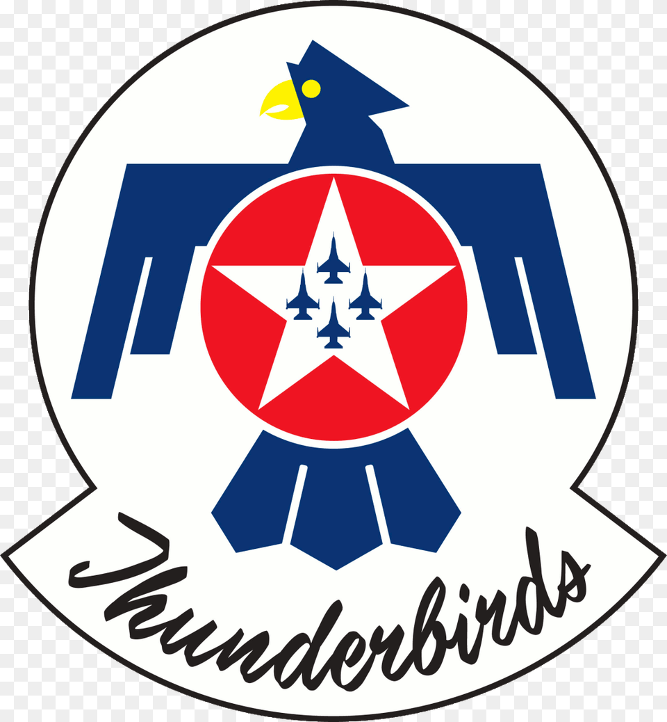 United States Air Force Thunderbirds, Symbol, Logo, Emblem, Star Symbol Png Image