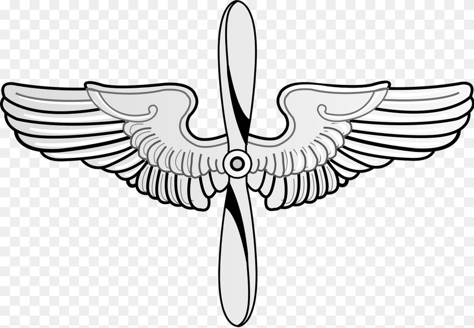 United States Army Air Service Air Force Prop And Wings, Emblem, Symbol, Animal, Bird Free Png