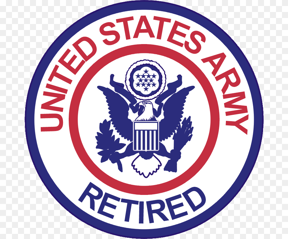 United States Army Retired, Logo, Emblem, Symbol, Badge Free Transparent Png