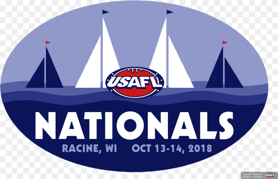 United States Australian Football League, Logo, Boat, Sailboat, Transportation Png Image