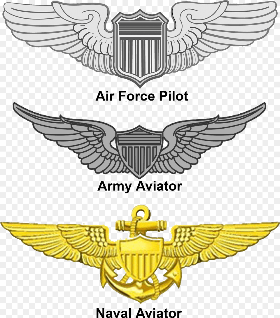 United States Aviator Badge Aviator Badge, Emblem, Logo, Symbol, Animal Png