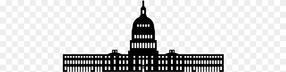 United States Capitol, Gray Png Image