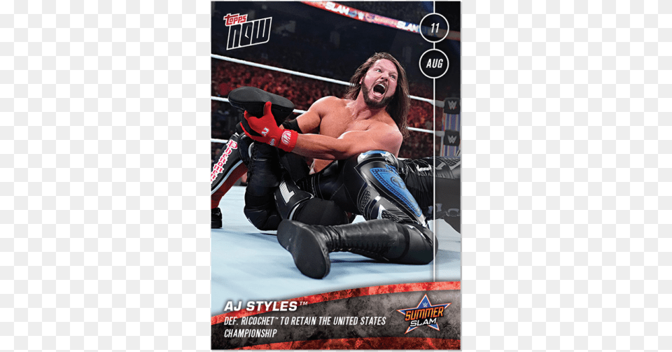 United States Champion Aj Styles Def Flyer, Adult, Male, Man, Person Png