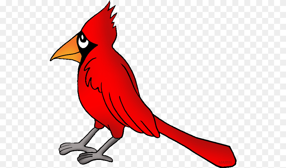United States Clip Art By Phillip Martin Virginia State Bird Cardinal Clip Art, Animal, Beak Free Png
