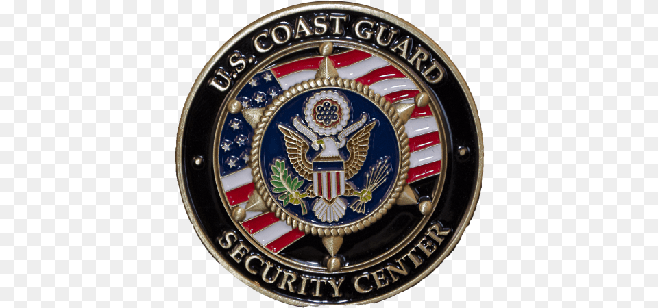 United States Coast Guard Back Emblem, Badge, Logo, Symbol, Accessories Free Png