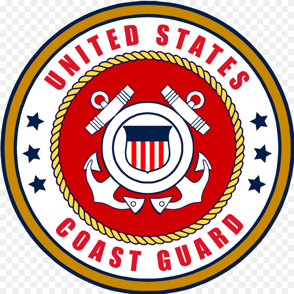 United States Coast Guard Flag, Emblem, Symbol, Logo, Food Png Image
