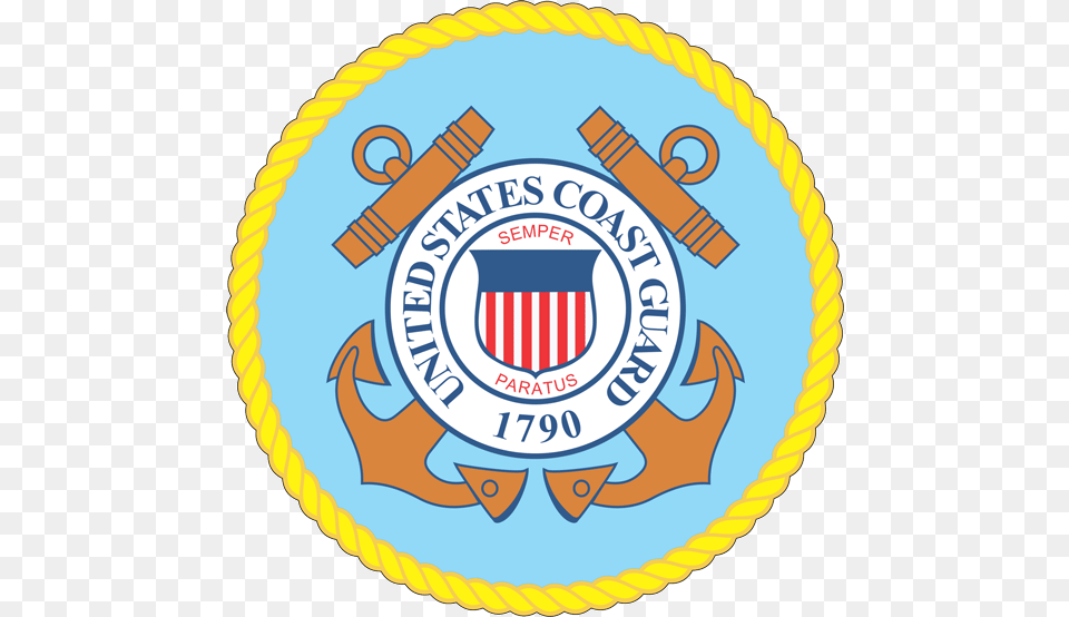 United States Coast Guard Logo Vector Department Of The Coast Guard Seal, Badge, Symbol, Emblem, Birthday Cake Free Transparent Png