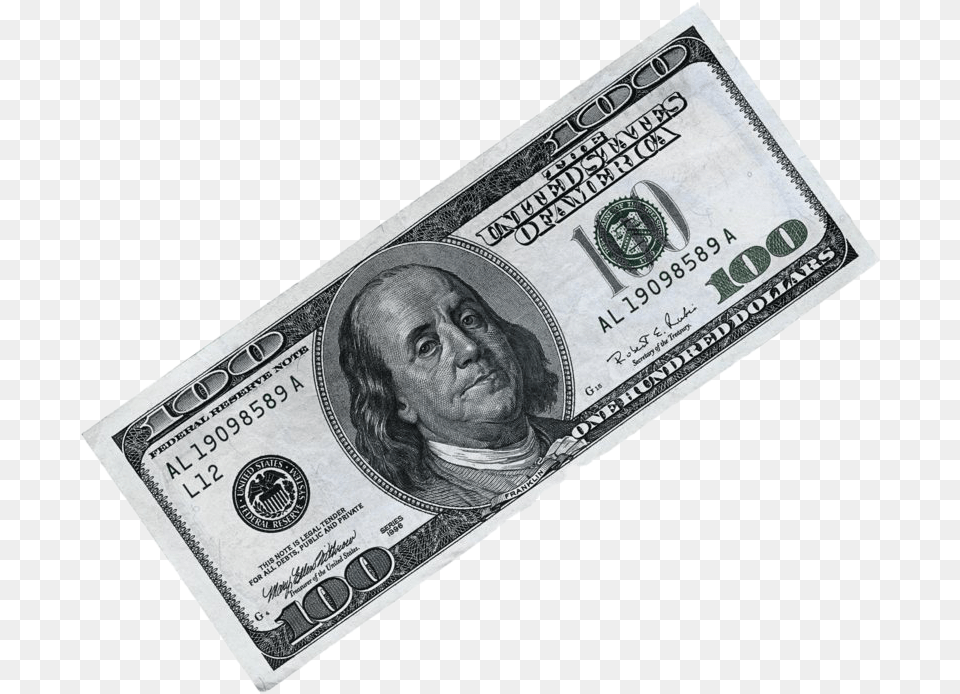 United States Dollar Bill 100 Dollar Bill, Money, Adult, Male, Man Free Png Download