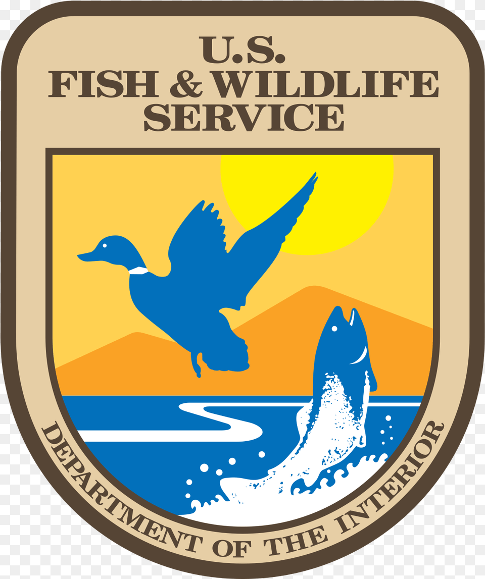 United States Fish And Wildlife Service, Badge, Logo, Symbol, Animal Free Png Download