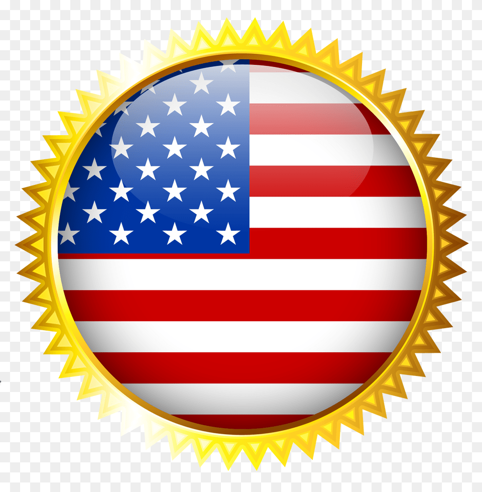 United States Flag Decoration Clipart Gallery, American Flag, Gold Free Png Download