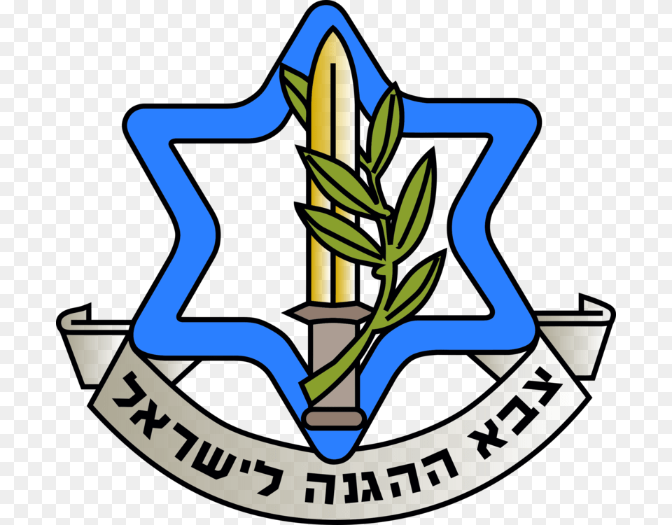 United States Israel Defense Forces Sticker Logo, Emblem, Symbol Png Image