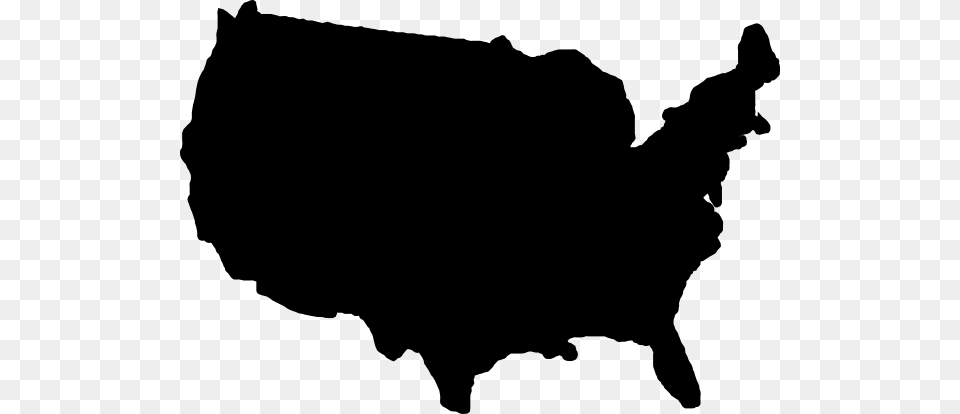 United States Map Black Clip Art, Silhouette, Stencil, Person, Man Png