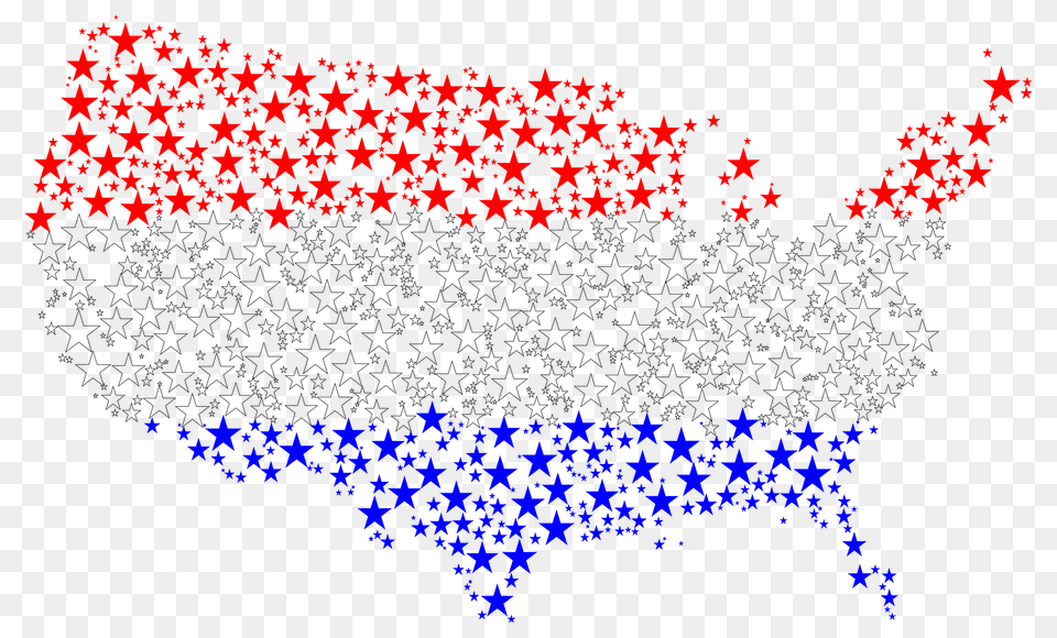 United States Map Flag Stars With Strokes Clipart, Pattern, Texture, Art, Floral Design Free Png Download