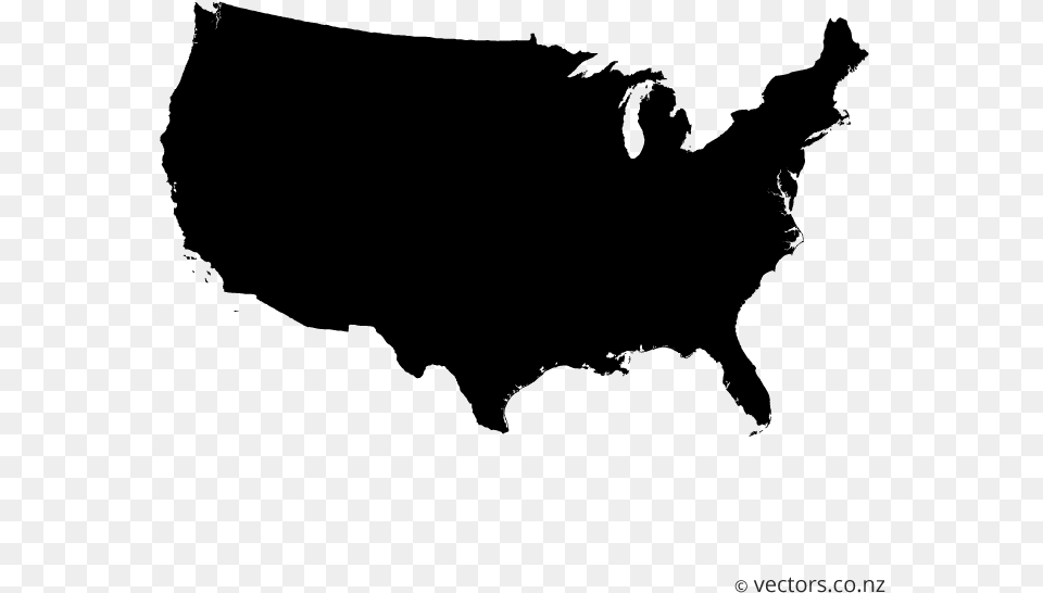 United States Map Grey, Gray Free Transparent Png