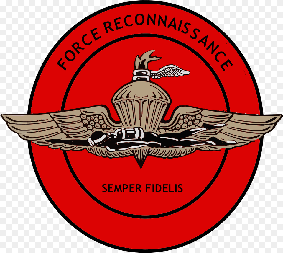 United States Marine Corps Force Reconnaissance, Badge, Emblem, Logo, Symbol Free Png Download