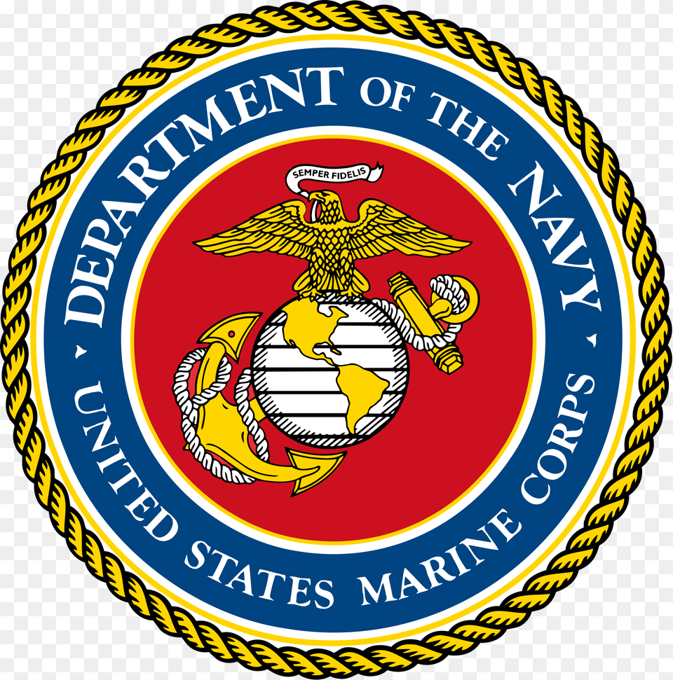United States Marine Corps Logo, Badge, Emblem, Symbol, Animal Free Png Download