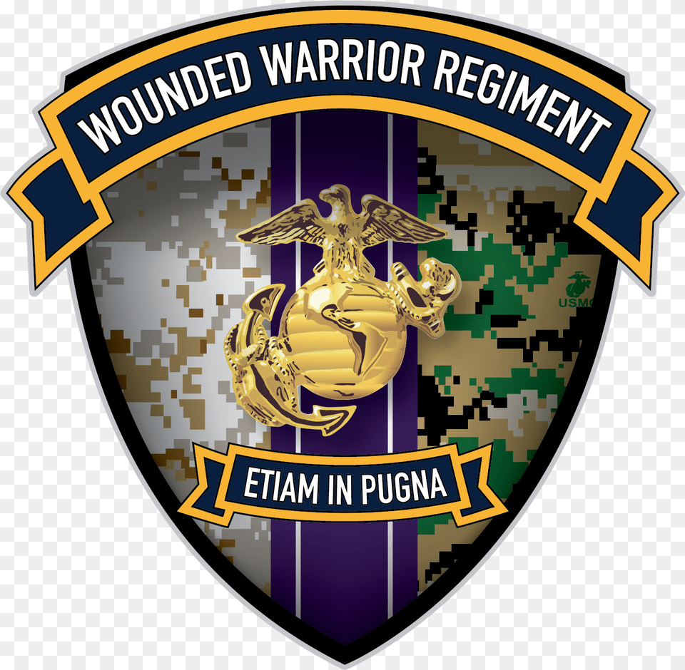 United States Marine Corps Wounded Wounded Warrior Battalion, Badge, Logo, Symbol, Emblem Png Image
