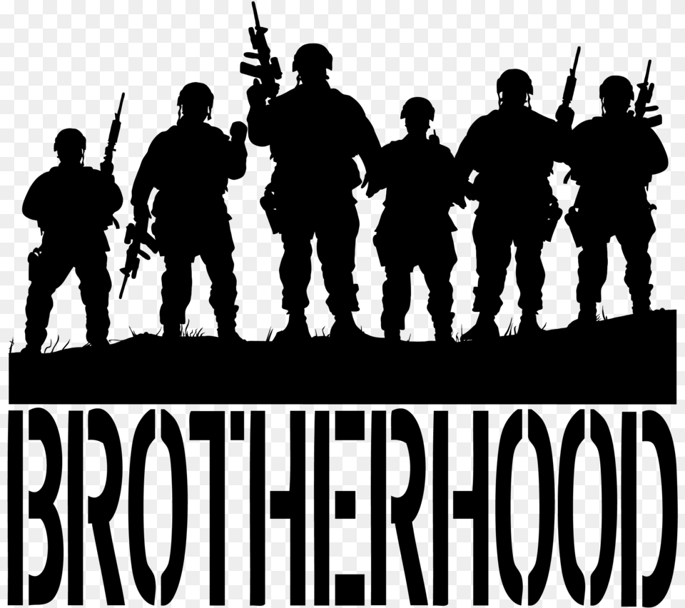 United States Military Soldier Veteran Australia Soldier Brotherhood Decal, Gray Free Png Download
