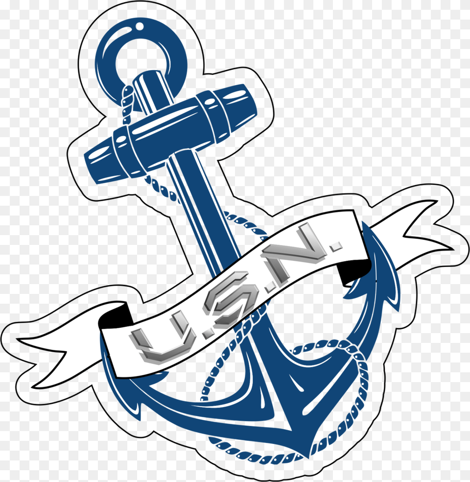 United States Navy Usn Anchor Inch Sticker Tactical Profondit Viaggio All39interno Di Un Pozzo, Electronics, Hardware, Hook, Aircraft Png Image
