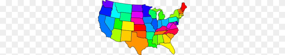 United States Of America Clip Art Geography United States, Chart, Plot, Map, Atlas Png Image