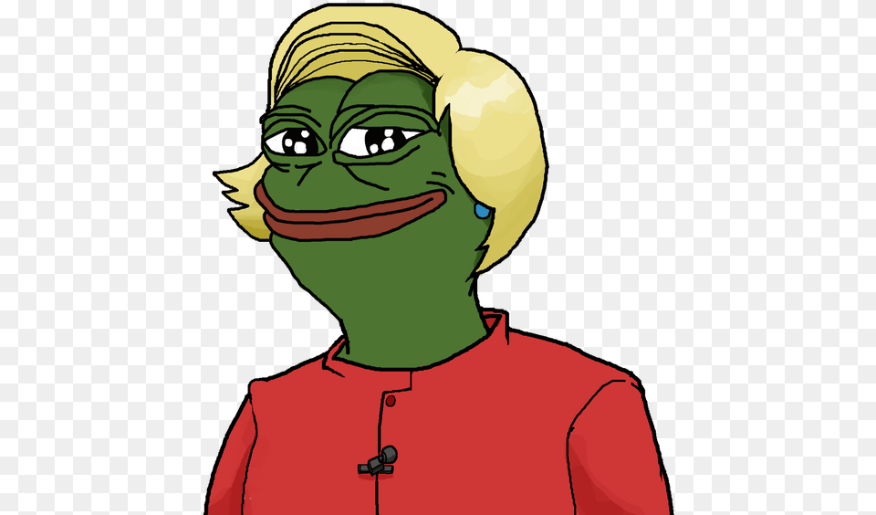 United States Of America Face Green Facial Expression Hillary Pepe The Frog, Adult, Female, Person, Woman Free Transparent Png
