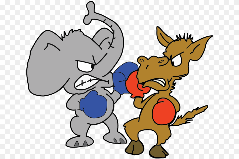 United States Of America Republican Party Democratic Democrats Vs Republicans Gif, Cartoon, Baby, Person, Face Free Png Download