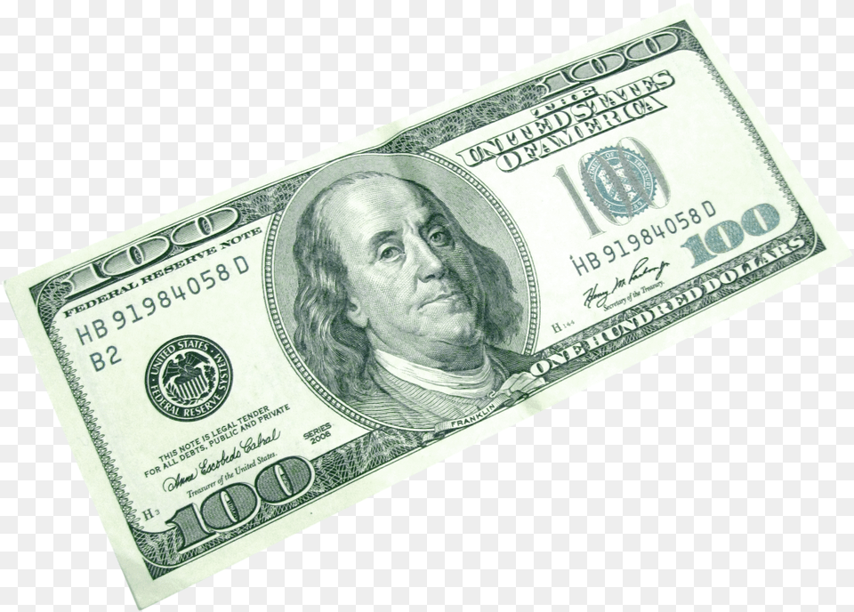 United States One Hundreddollar Hundred Dollar Bill Transparent Free Png