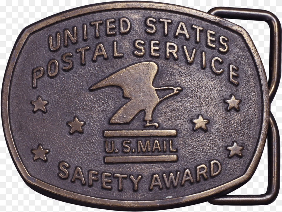 United States Postal Service Safety Award Belt Buckle Emblem, Accessories Png Image