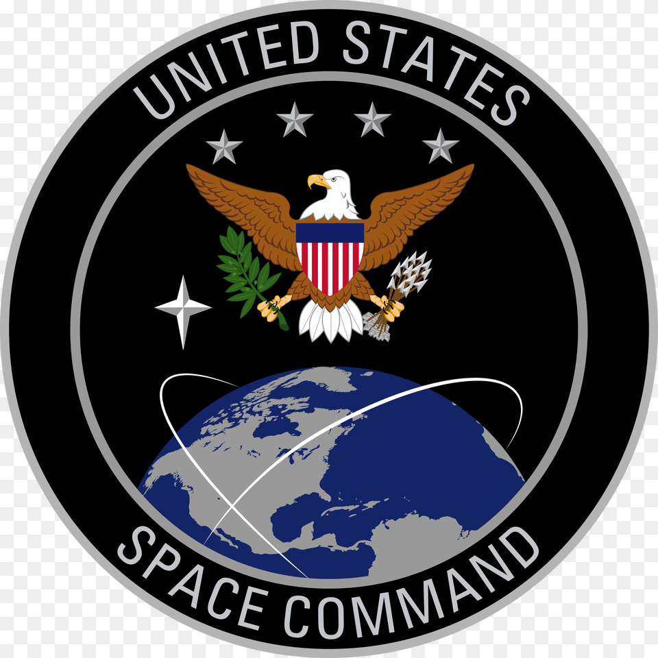 United States Space Command Emblem Us Space Command Logo, Symbol, Animal, Bird, Eagle Png