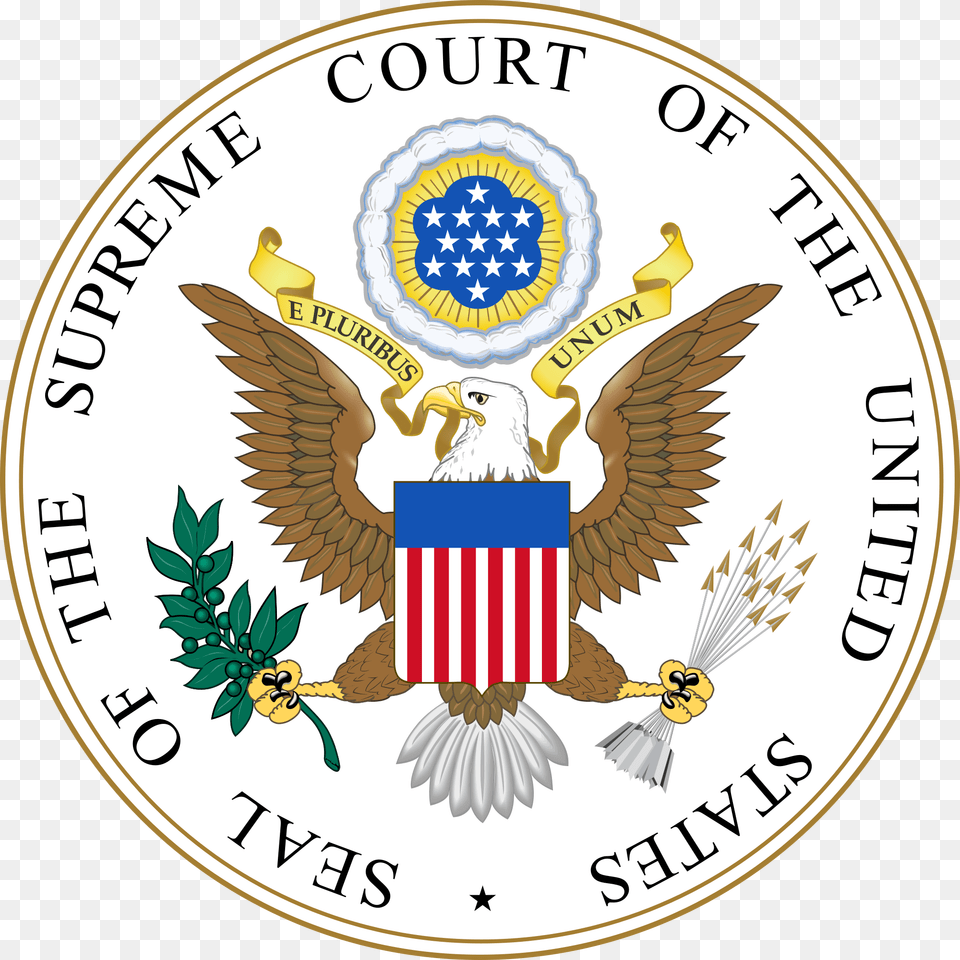 United States Supreme Court Seal, Emblem, Symbol, Badge, Logo Png Image