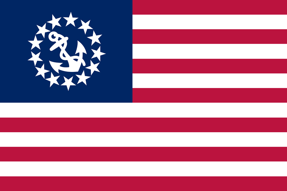 United States Yacht Flag Clipart, American Flag Free Png